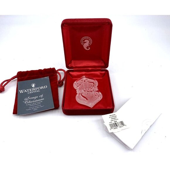 Waterford Songs of Christmas Ornament Little Drummer Boy 2004 9th Edition - Picture 1 of 3